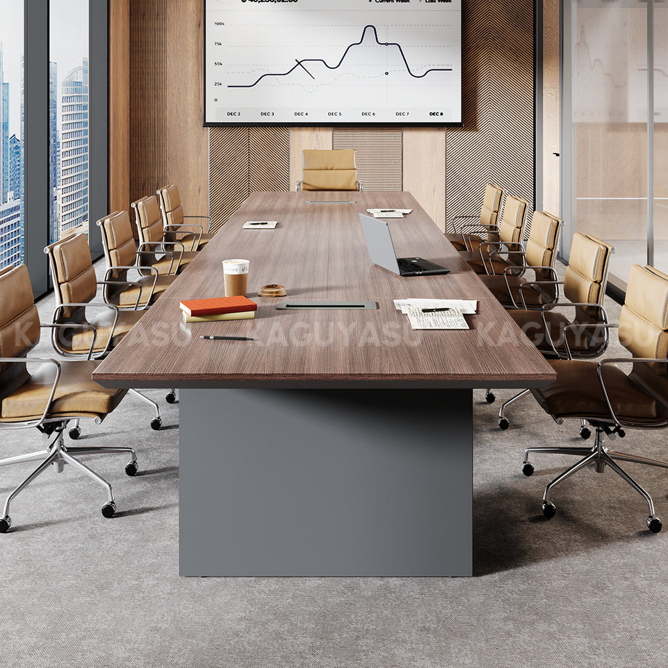 Rectangular Conference Table for 6–8 People with Strong Wooden Base MBS-HYZ-3001