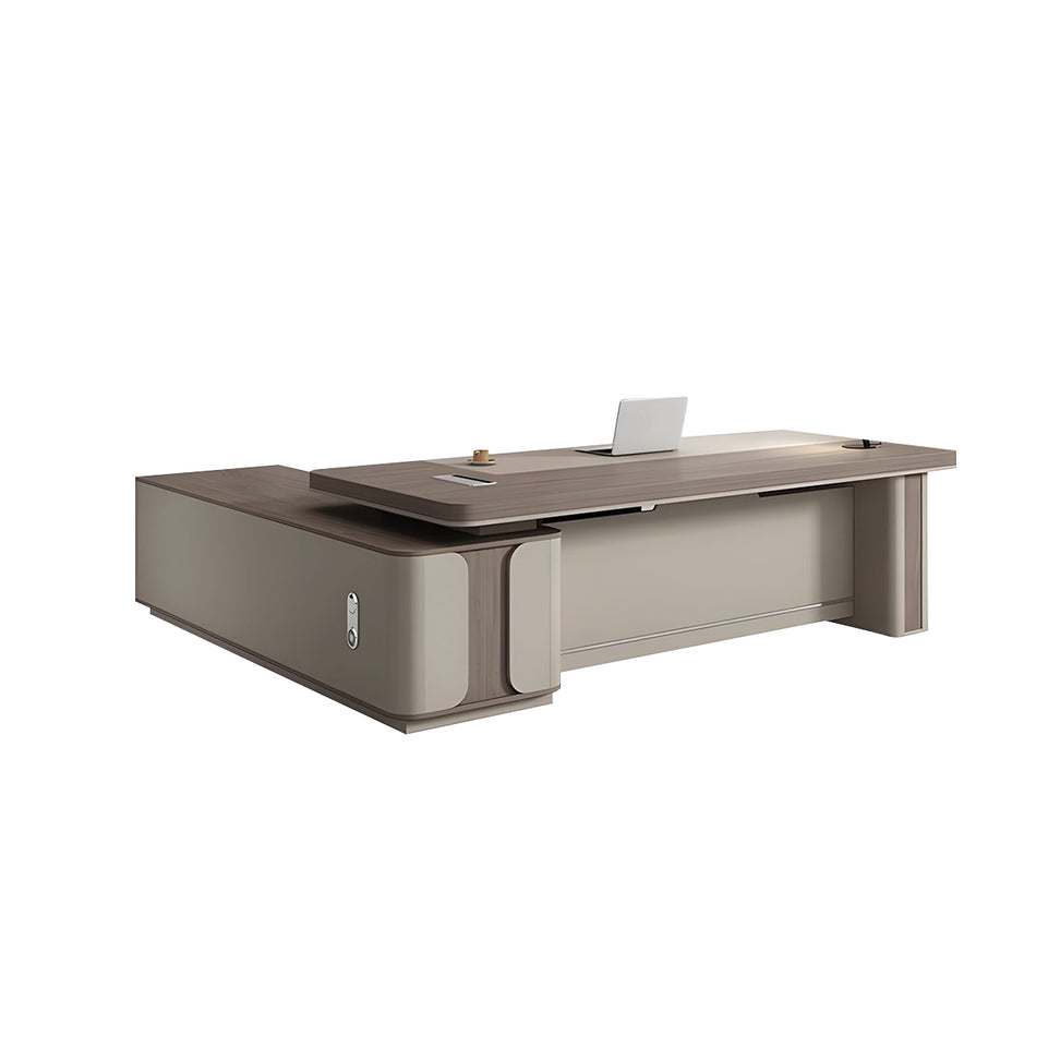 Office Desk Majestic Executive Desk Curtain Board Side cabinet Wiring Hole LBZ-1062