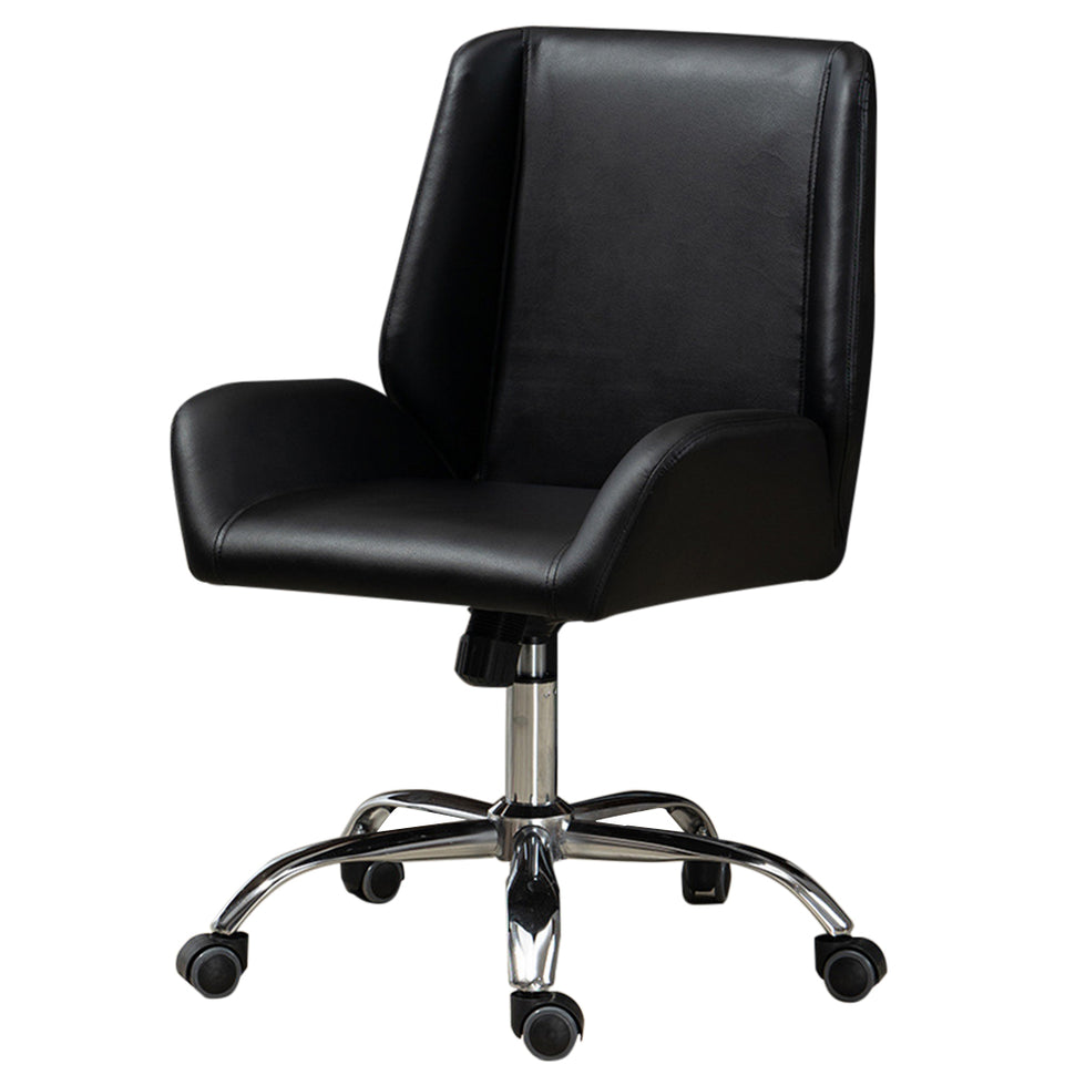 Ergonomic Office Chair Stylish Brown Leather Mid-Back Design BGY-1050