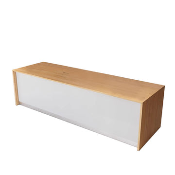 Rectangular Reception Desk 47-94 in Wide with File Drawers, Keyboard Tray & Lockable