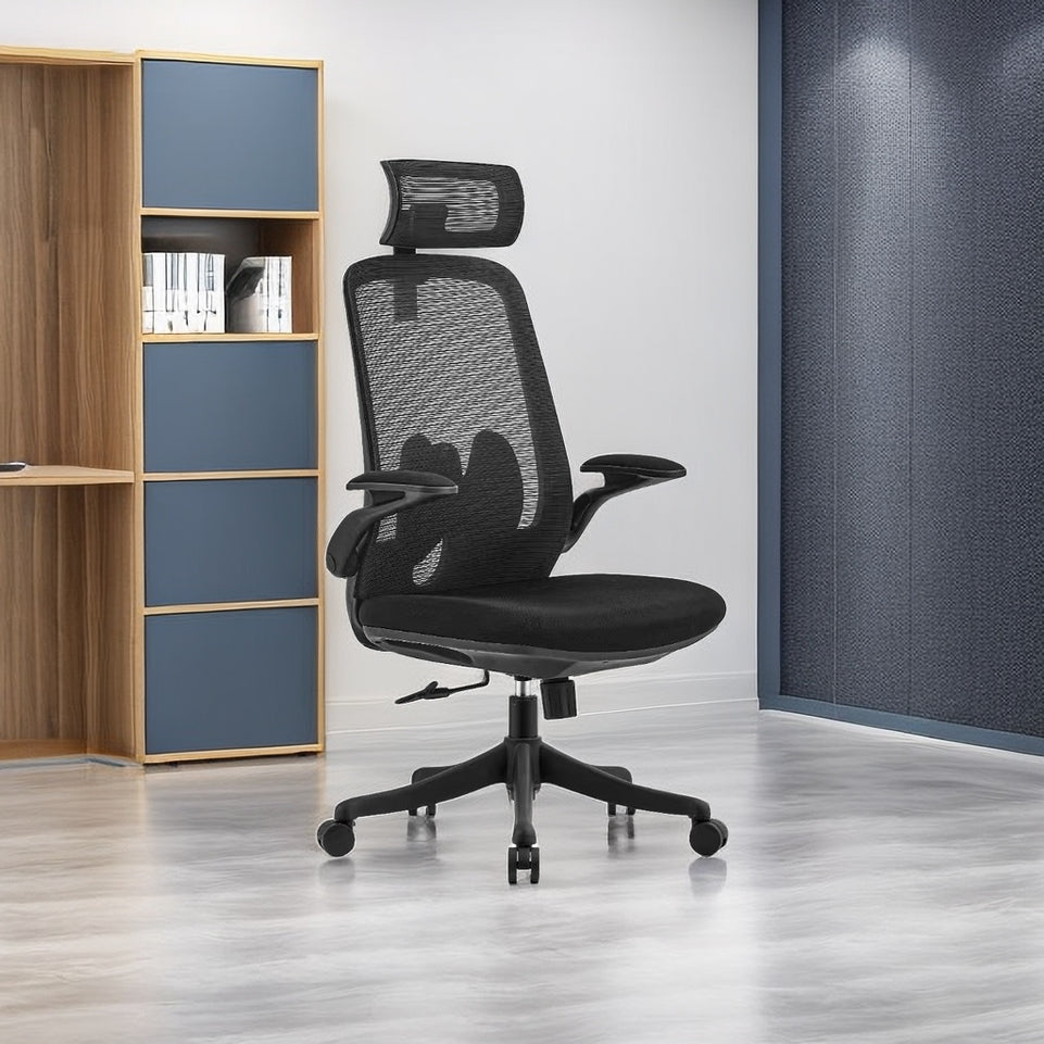 Comfortable Mesh High Back Chair Lumbar Chair with Higher Headrest BGY-1026