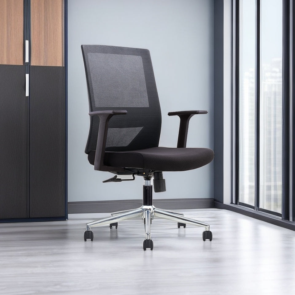 Ergonomic Office Chair Stylish Black Mesh Design Mesh BGY-1043