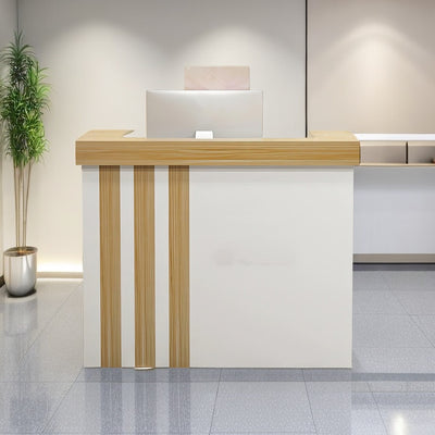 Reception Desk Classic Office Front Desk Designed for Ecommerce Warehouse Centers JDT-1058