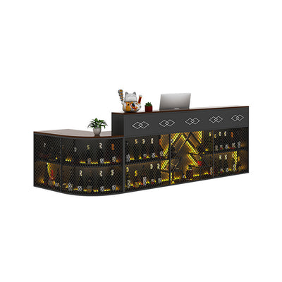 Classic Industrial Front Desk Reception Counter for BBQ Restaurants and Fitness Centers JDT-1013