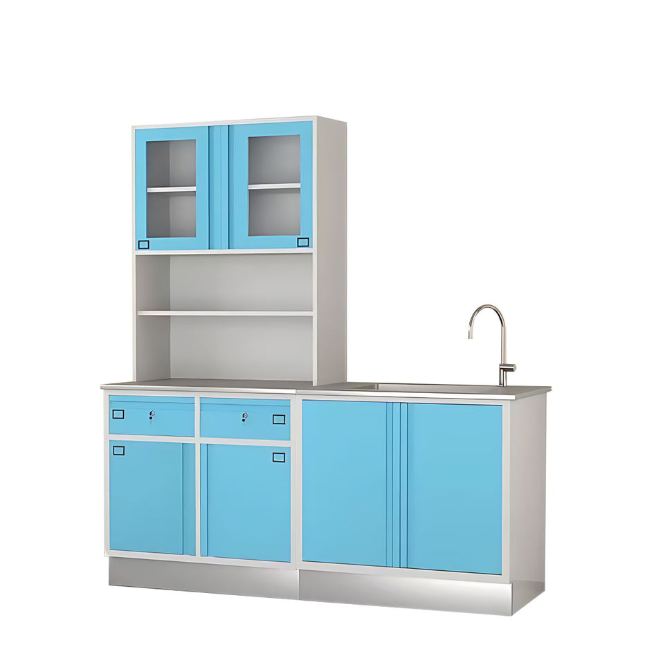 Precision Medical Treatment Cabinet With Stainless Steel Worktop–Sterile Storage And Dispensing Counter YLJJ-2011