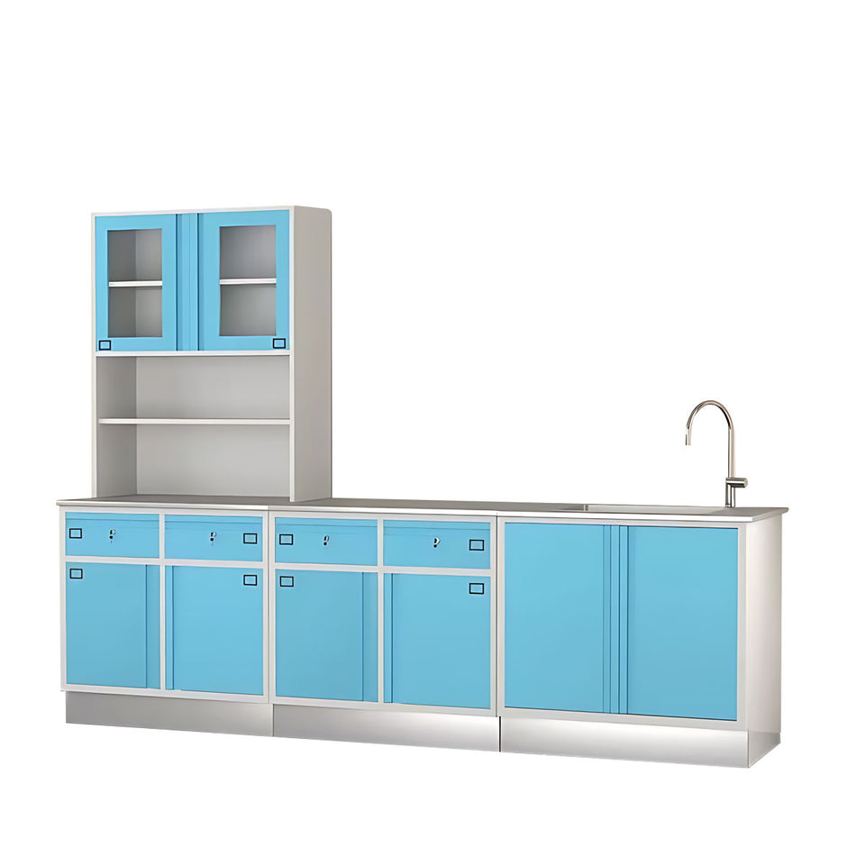 Precision Medical Treatment Cabinet With Stainless Steel Worktop–Sterile Storage And Dispensing Counter YLJJ-2011