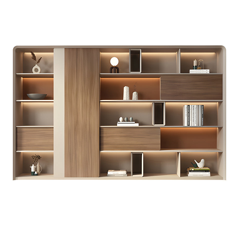Modern Executive Desk with Cable Management, Wireless Charging & Curved for Home Office