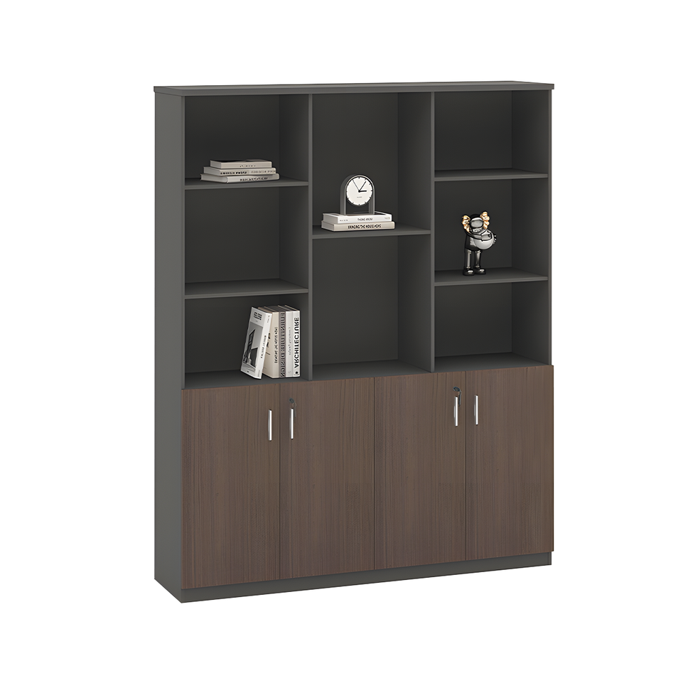 Premium Spacious Office Desk Aluminum Edge Scratch Resistant Lockable Drawers BGZ-2061