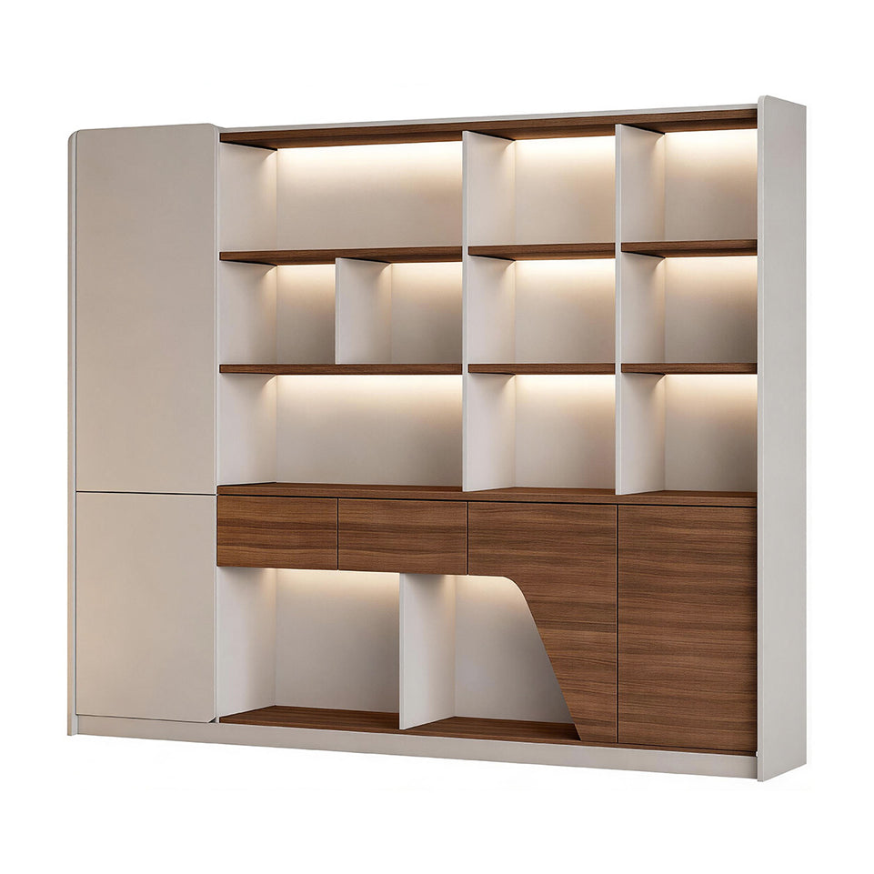 Premium Executive Desk with Hidden Media Box, Lockable Storage & Electric Height Adjustment for Manager Offices (79–102")