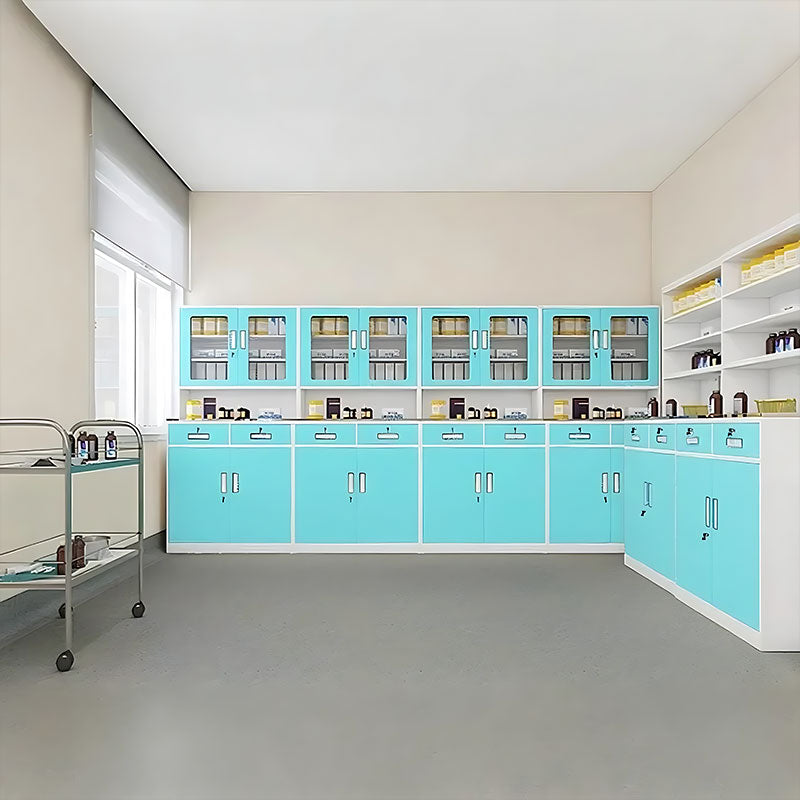 Precision Medical Treatment Cabinet With Stainless Steel Worktop–Sterile Storage And Dispensing Counter YLJJ-2011