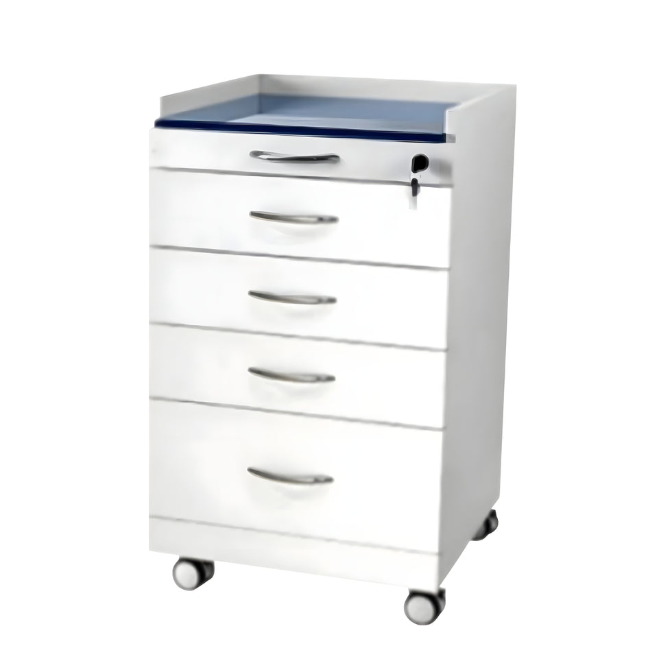 Premium Stainless Steel Mobile Dental Cabinet With Silent Wheels–Large Storage And Smooth Soft-Close Drawers YLJJ-2012