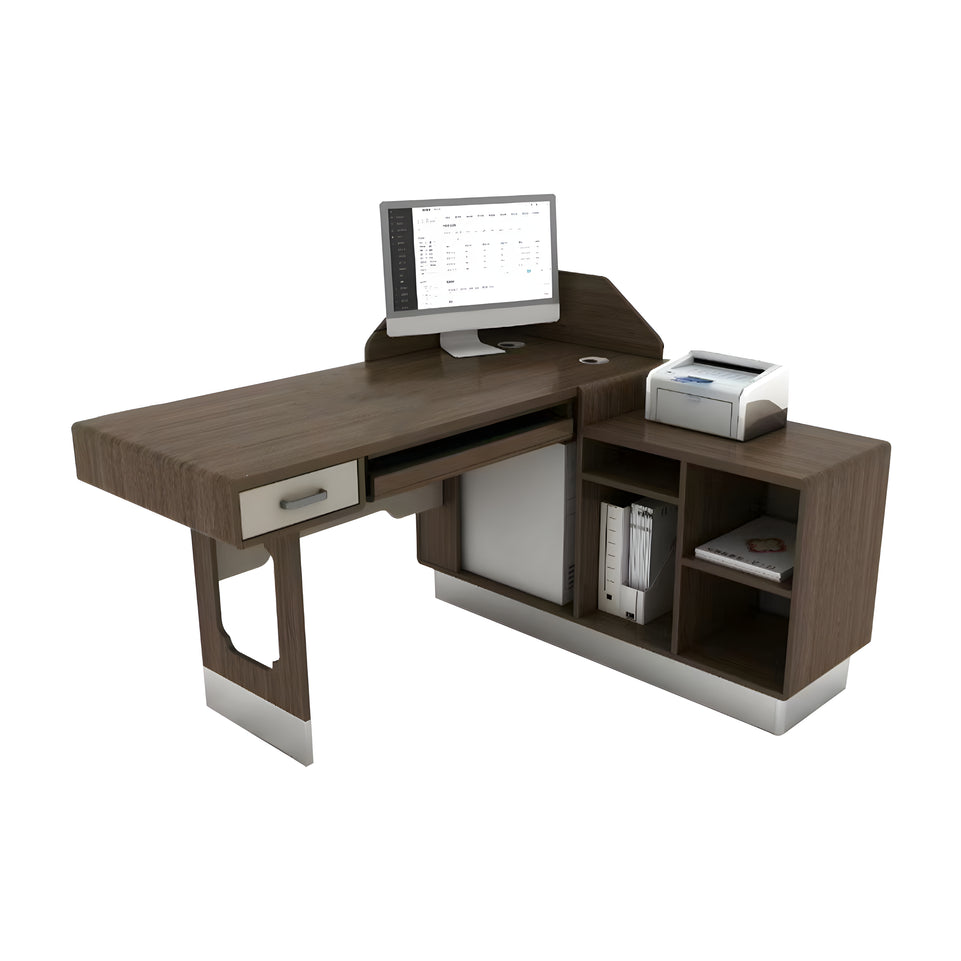 Advanced Antibacterial Medical Consultation Desk With Storage Drawers And Stainless Steel Base YLJJ-2015