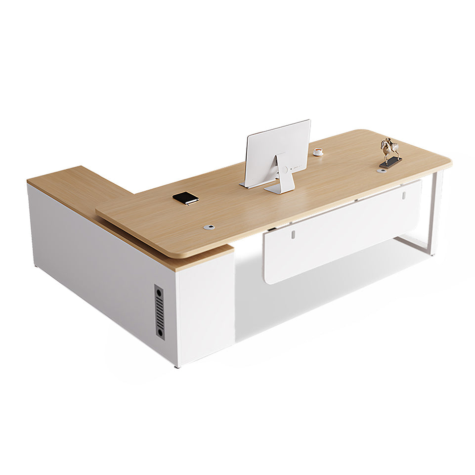 Executive Office Desk Set Modern Design Spacious Functional LBZ-2131