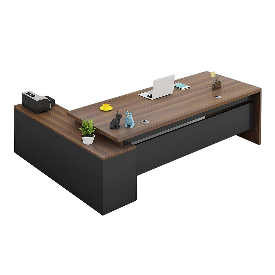 Sophisticated and Practical Executive Desk and Chair Set for a Modern Workspace LBZ-2133