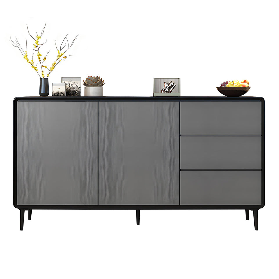 Storage cabinet in black + gray color option