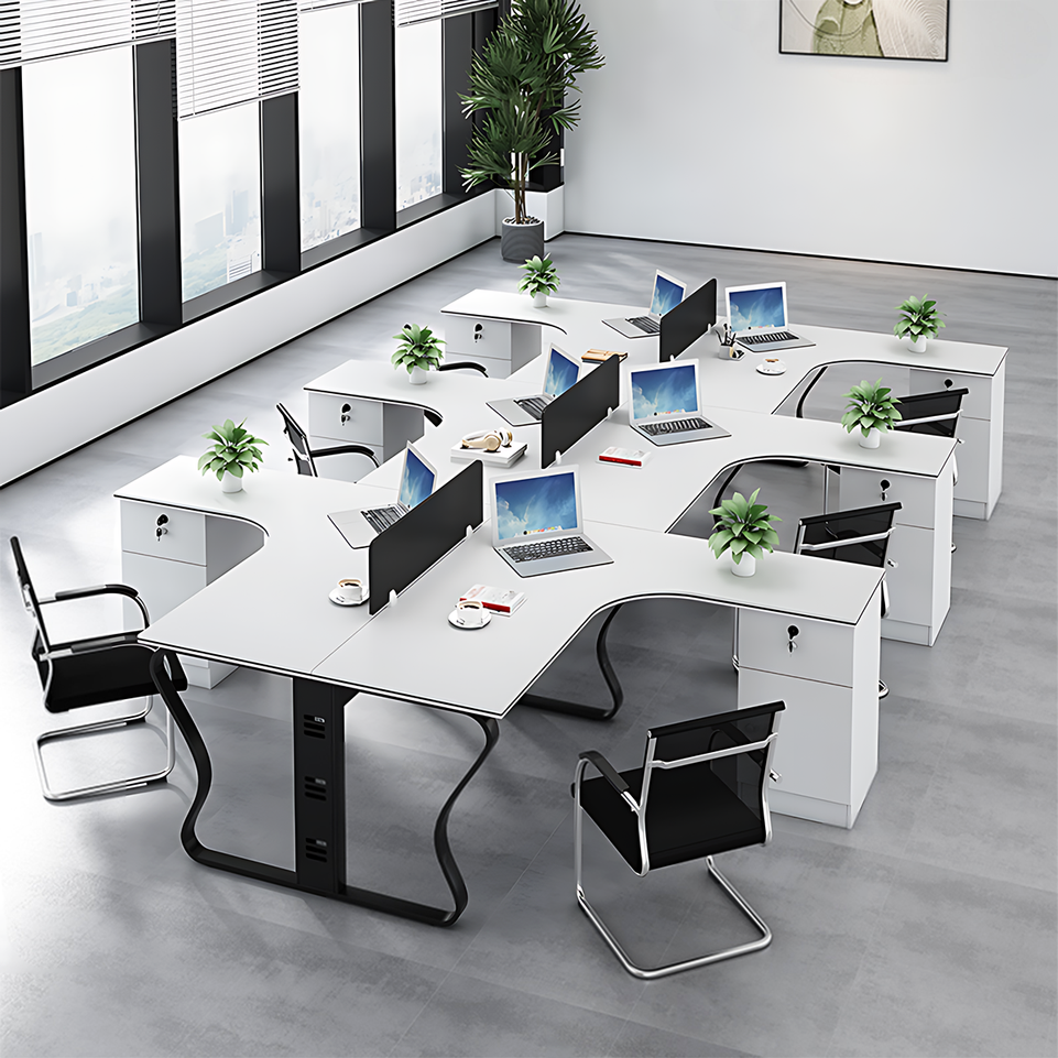 Versatile Corner Office Desk With Secure Storage And Sturdy Frame BGZ-2030