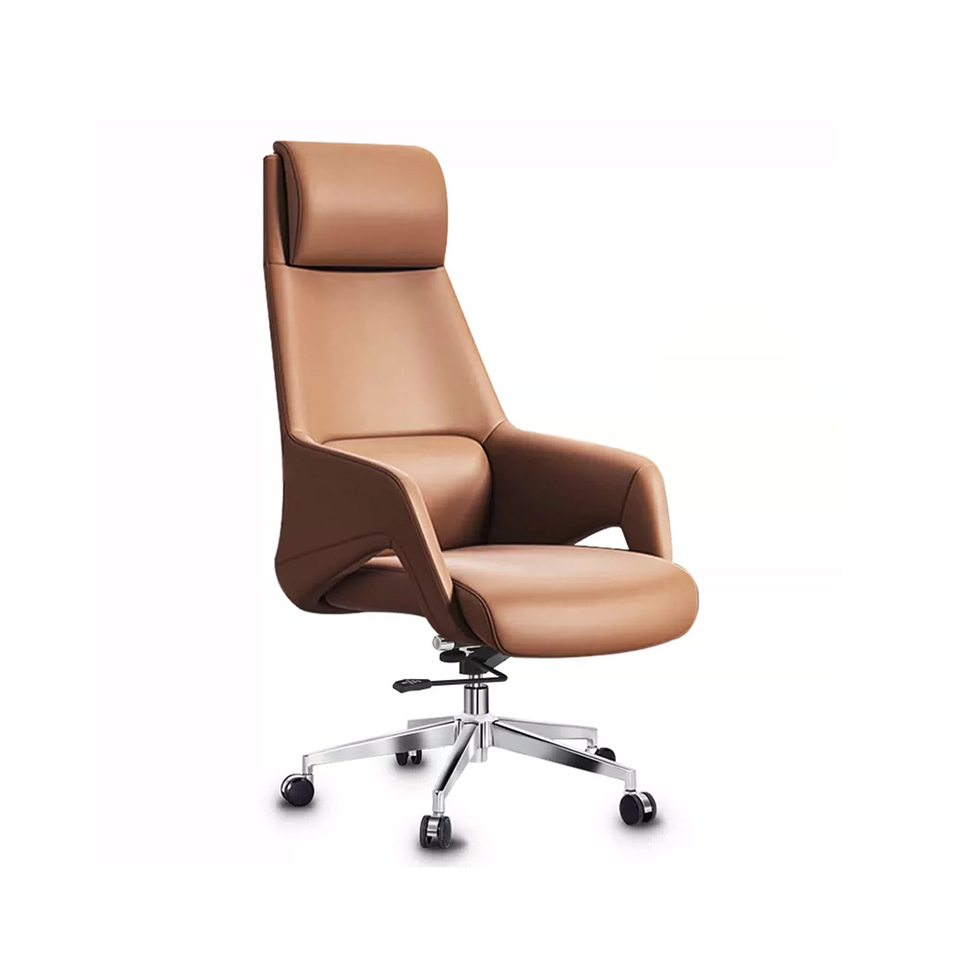 Premium Executive Leather Office Chair Adjustable Recline Breathable Design High Density Foam Seat BGY-2063