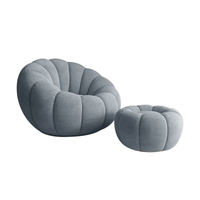 Cream Style Lazy Sofa Reclining Sleepy Pumpkin Sofa Chair BSF-2066