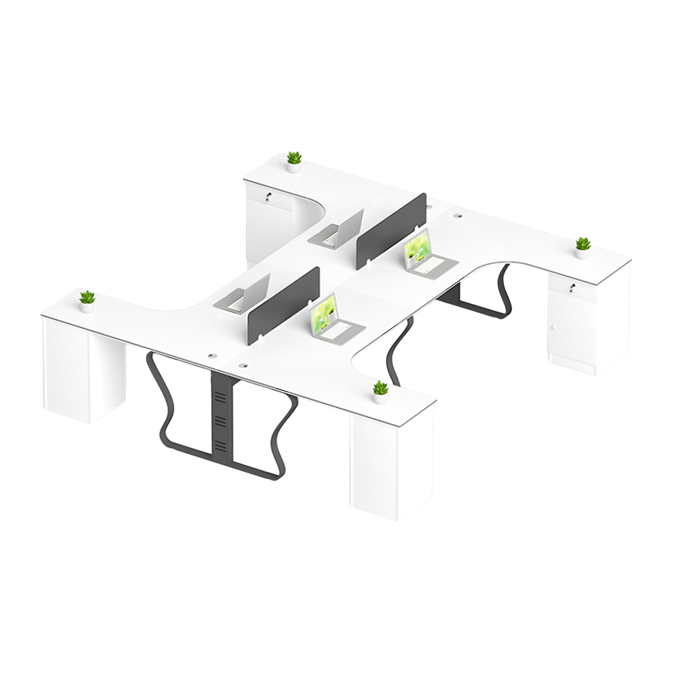 Versatile Corner Office Desk With Secure Storage And Sturdy Frame BGZ-2030