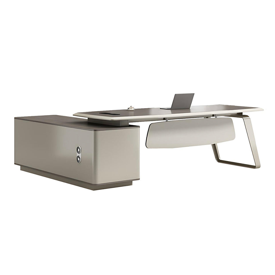 Modern Stylish Customizable Executive Desk With PC Storage LBZ-K067