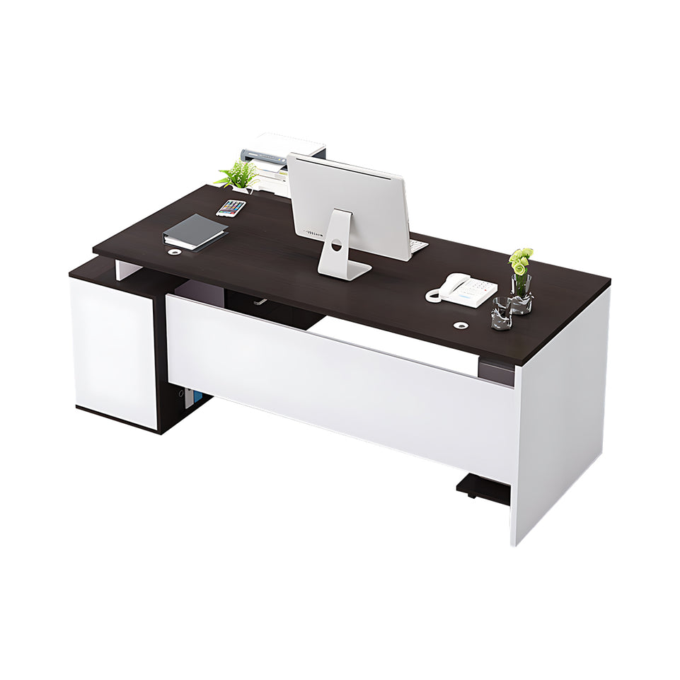 Sleek And Versatile Executive Desk With Secure Storage And Smooth Finish LBZ-2145