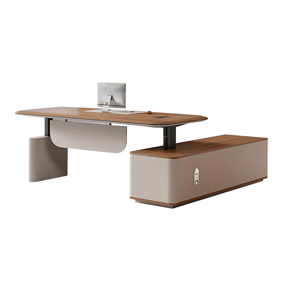 Modern Executive Desk with Wireless Charging and Dual-Motor Lift for Professional Offices LBZ-2318