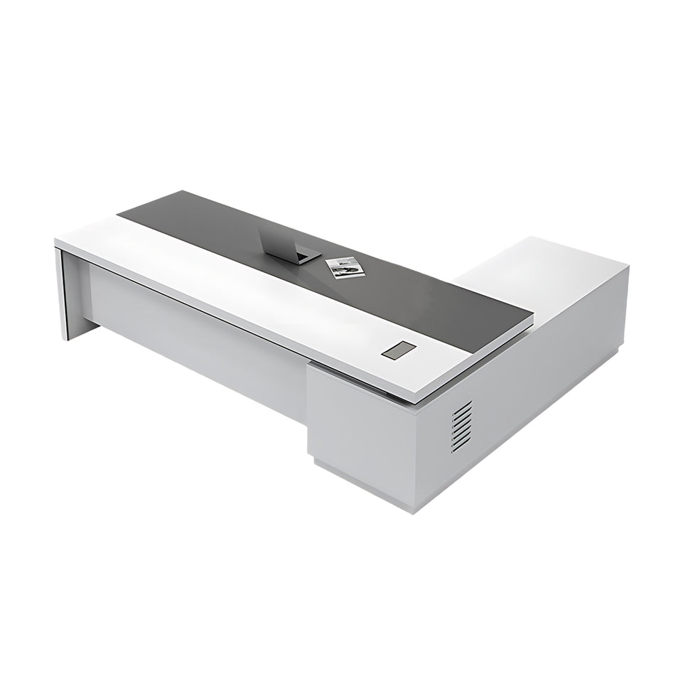 High-End Executive Desk Set With Secure Storage And Smart Cable Management LBZ-2146