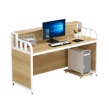 Stylish Modern Office Desk With Dual Storage Shelves And Space-saving Design BGZ-2029