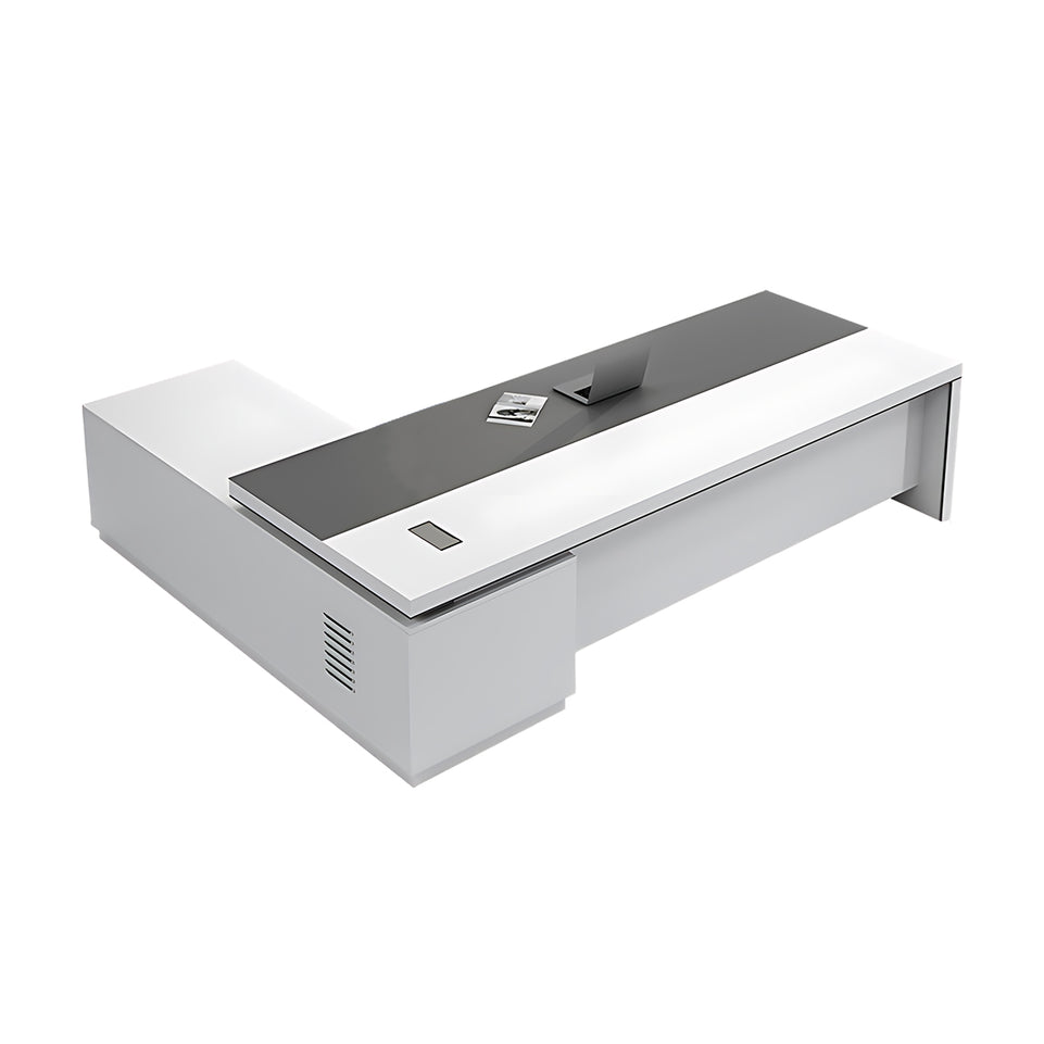 High-End Executive Desk Set With Secure Storage And Smart Cable Management LBZ-2146