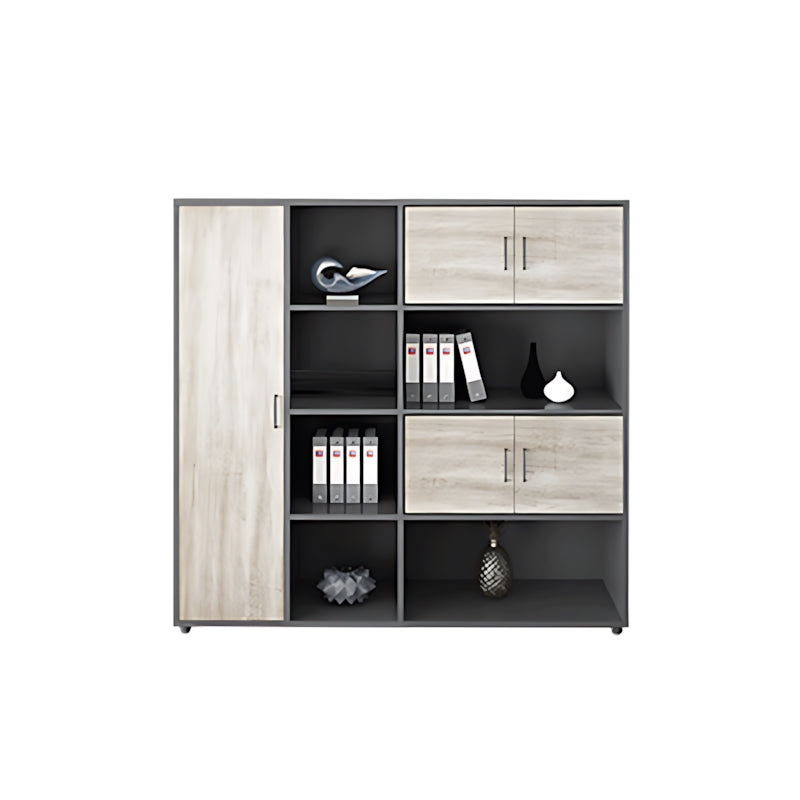 White Modern Stylish Office Desk Executive Desk Simple with Side Cabinet Wiring Holes LBZ-10108