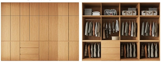 File Cabinet 79-102 in Tall with Fluted Front, Side Storage & Sectional for Office