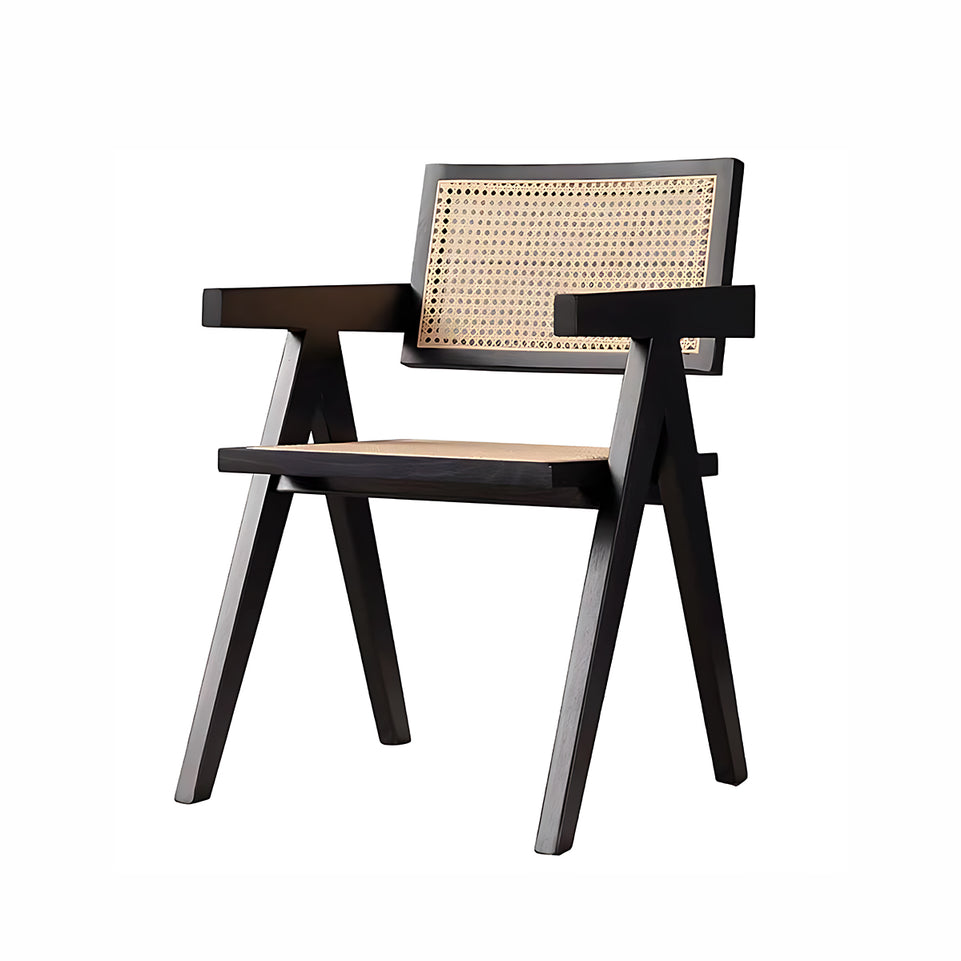 Solid Wood Mid-century Style Black Long Table HYZ-10129