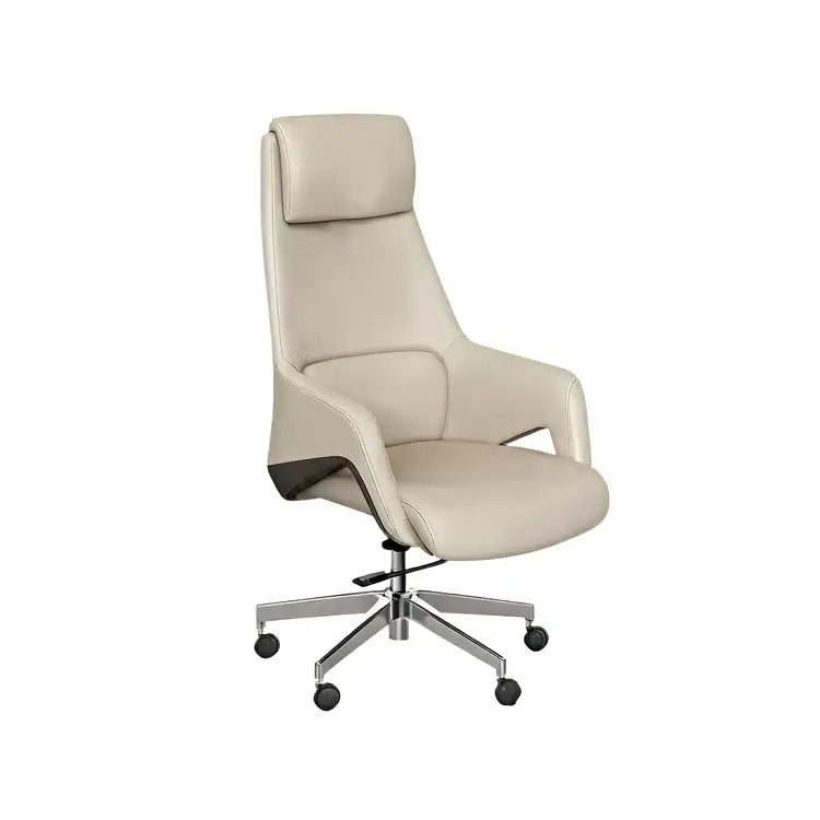 Luxury Minimalist Executive Desk With Creative Geometric Legs And Integrated Storage LBZ-2173