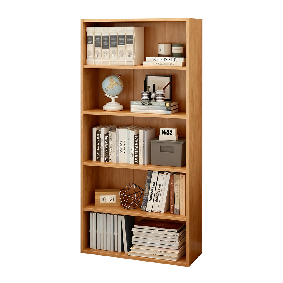 Modern Executive Desk 16-126 in Wide with Curved, Solid Wood & Round for Home Office