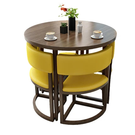 4-Seater Reception 31" Table and Chair Set with Space-Saving Design JDZH-2021