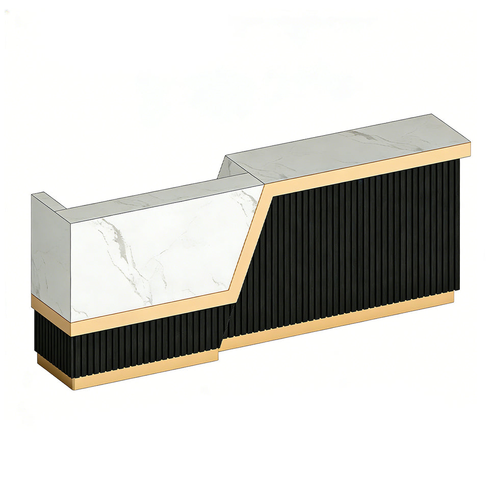 Modern Reception Desk with Under-Counter Storage for Front Office Counter for Company JDT-2098