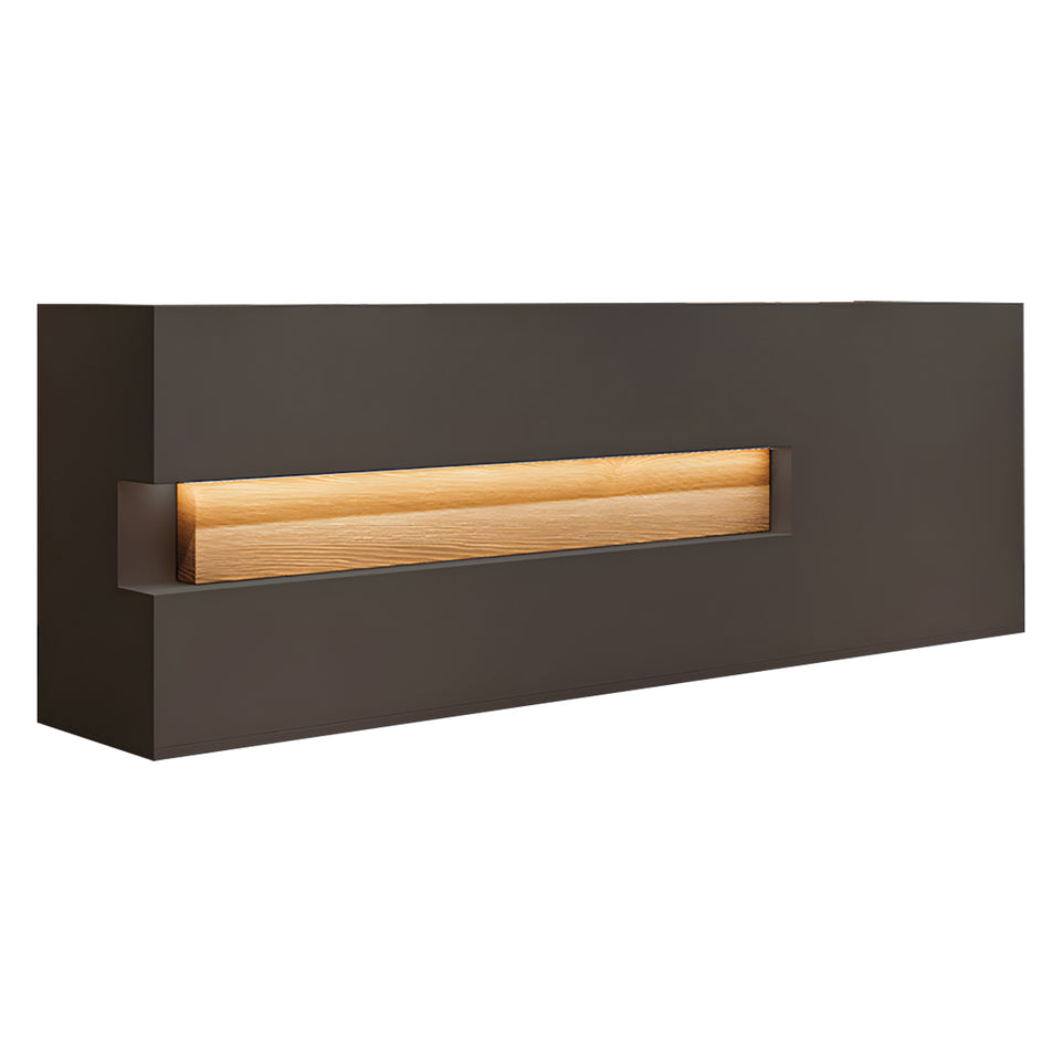 Curved Reception Desk 59-157 in Wide with Solid Wood, File Drawers & Lumbar Support