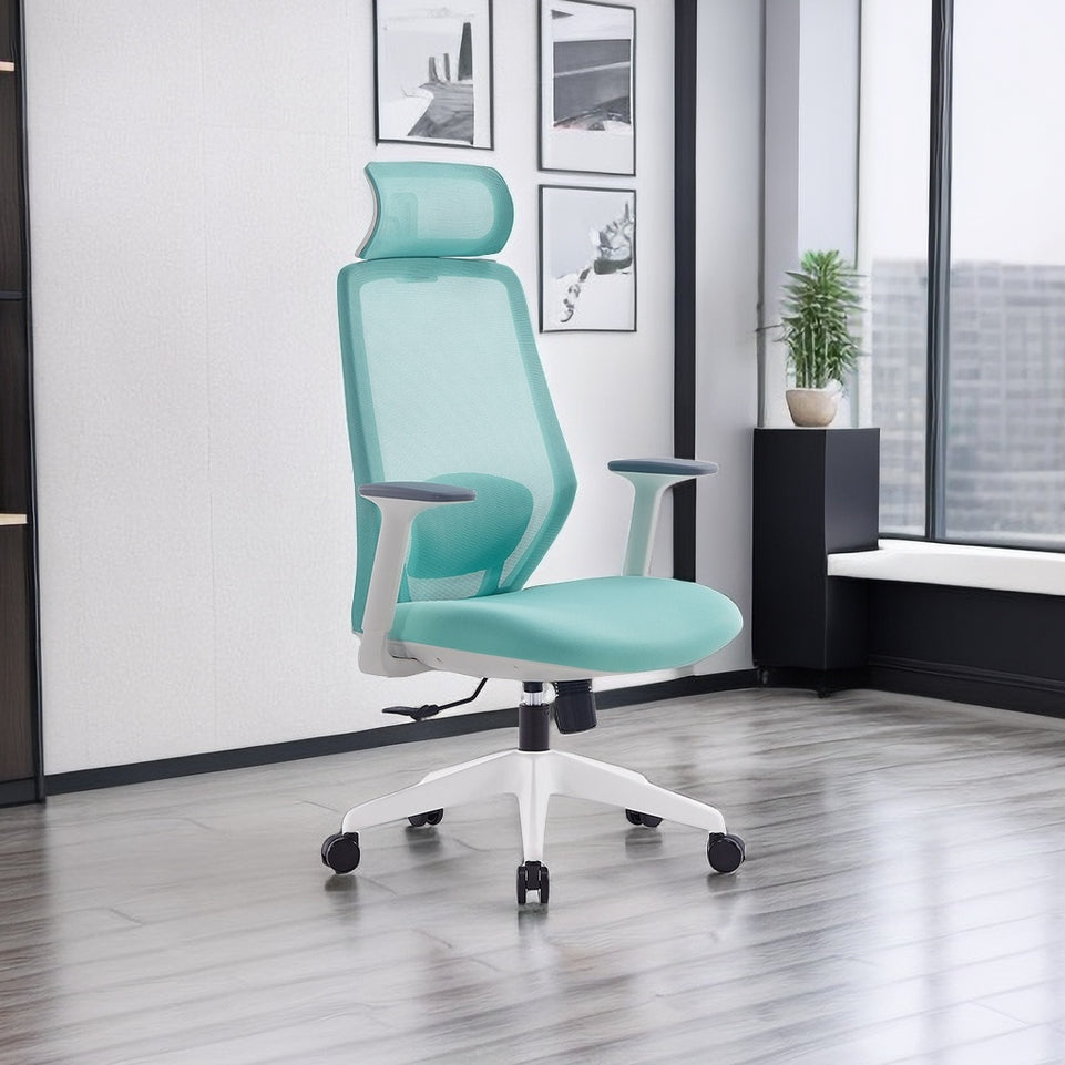 Office Chair with Headrest Mesh Computer Chair Comfortable High Quality Sponge Cushion BGY-1044
