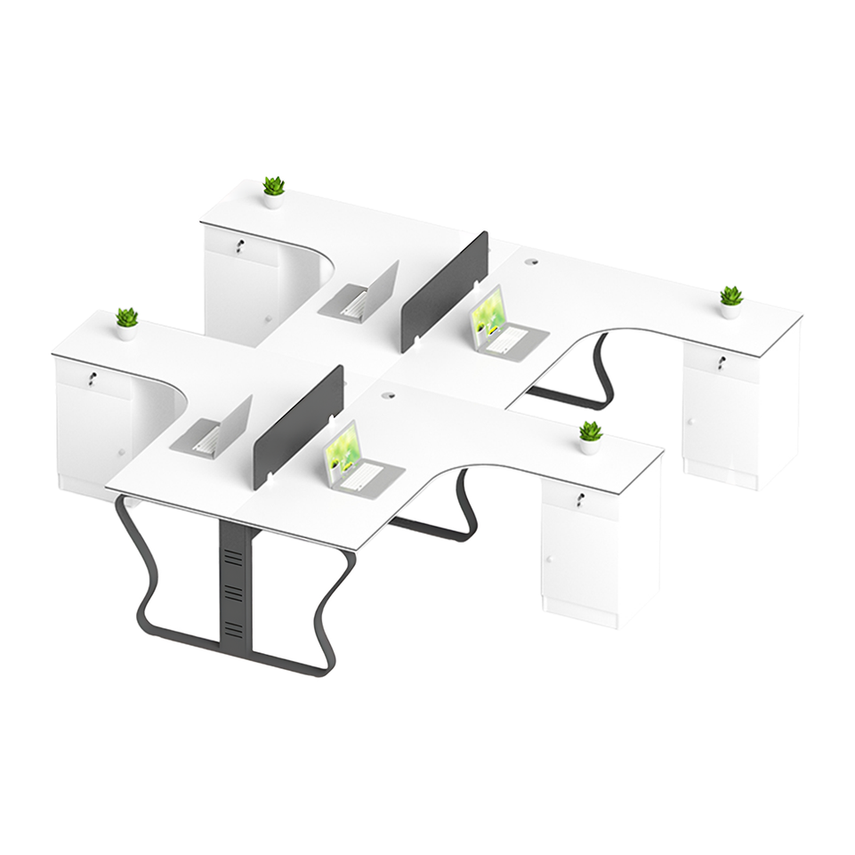 Versatile Corner Office Desk With Secure Storage And Sturdy Frame BGZ-2030