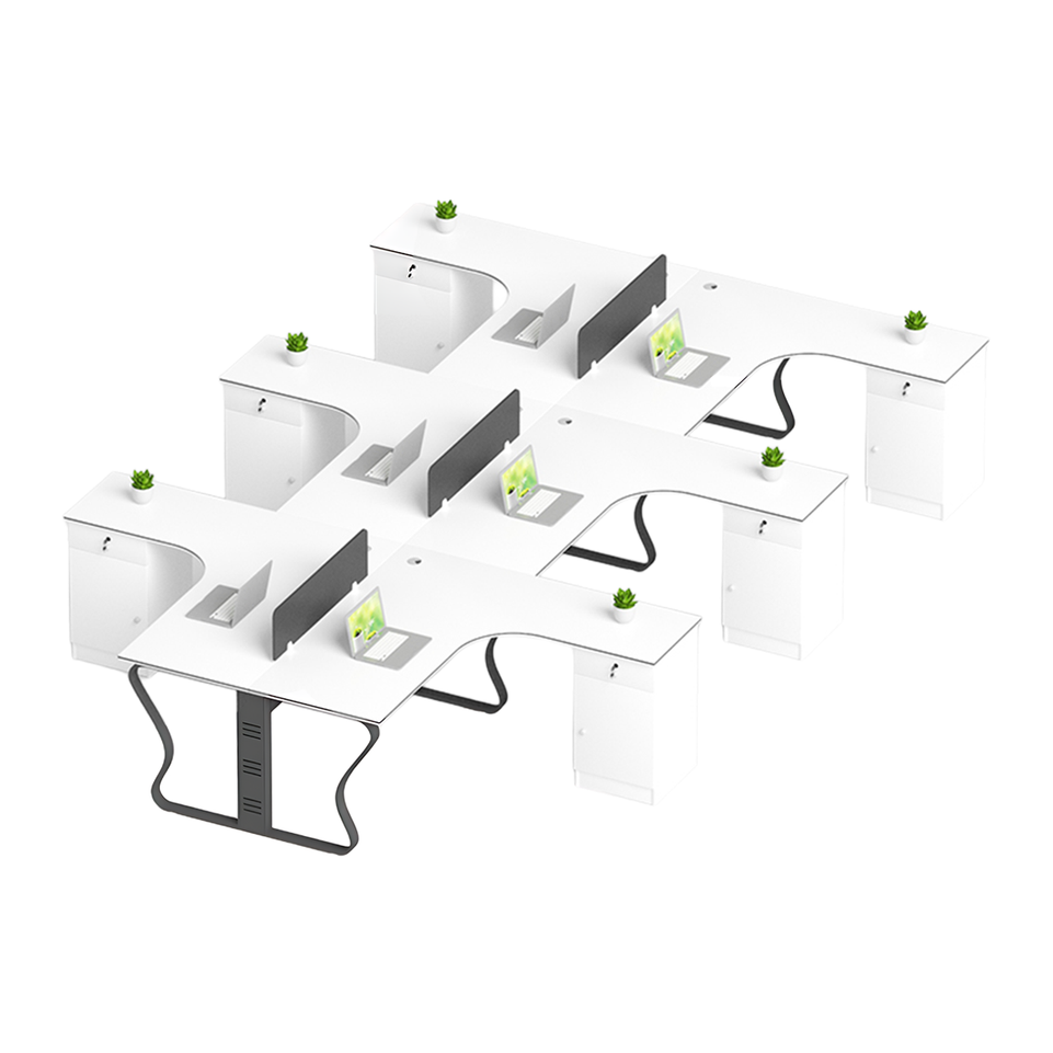 Versatile Corner Office Desk With Secure Storage And Sturdy Frame BGZ-2030