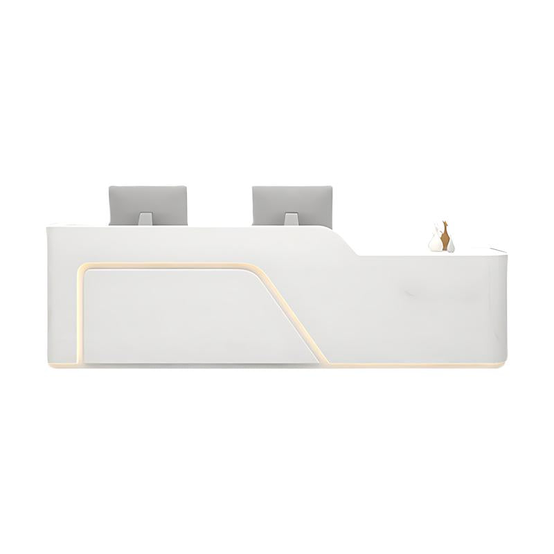 Corner Straight Reception Desk with Keyboard Tray and Drawers for Clothing Store JDT-1012