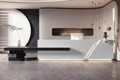 How to Build a Modern Reception Desk?