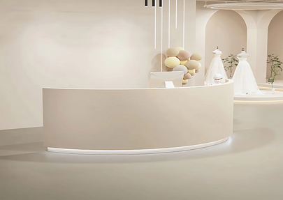 How to Build a Curved Reception Desk?