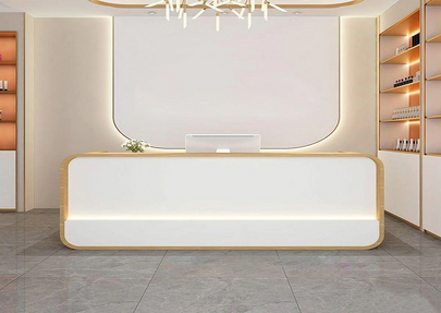 How to Frame a Reception Desk?