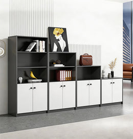 File Cabinet 31-79 in Tall with U-Shaped & Solid Wood for Office