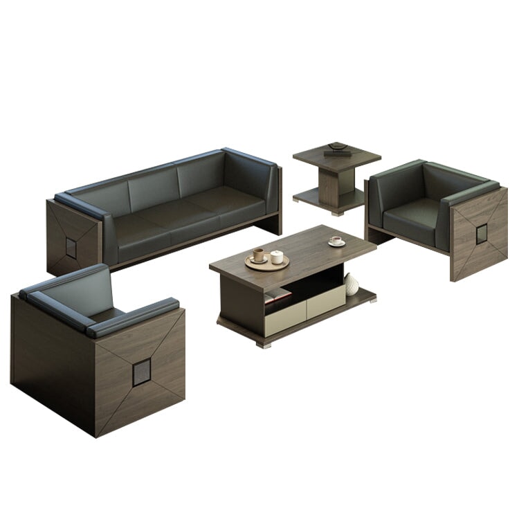 Luxurious and Stylish Leather Office Sofas for Reception Areas JDSF-K029