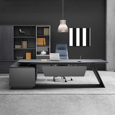 Modern Minimalist Executive Desk with Enhanced Thickness LBZ-2033