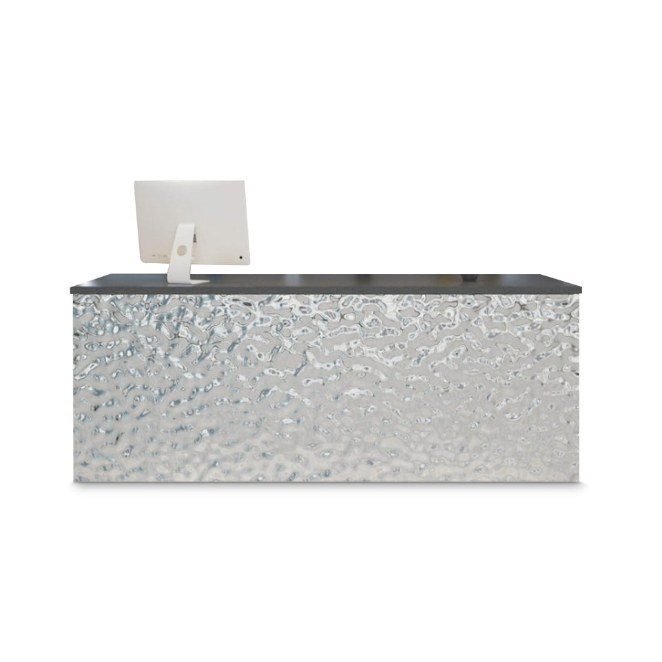 Stylish Ripple Reception Desk with LED Light and Drawers JDT-075-E（East Coast）