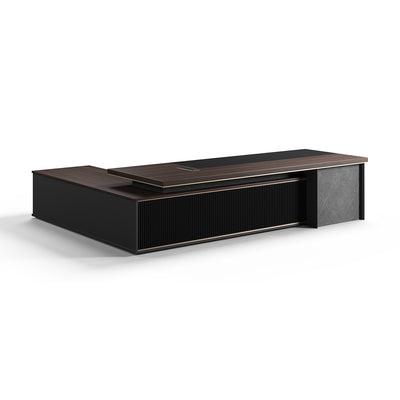 Sophisticated Executive Desk with Side Cabinet LBZ-2068