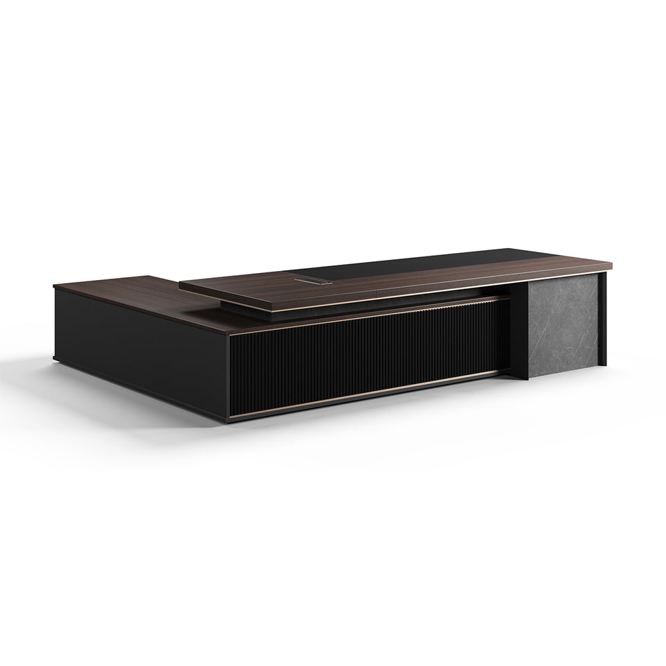 Sophisticated Executive Desk With Thick Base LBZ-2068